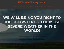 Tablet Screenshot of f5tornadosafaris.com